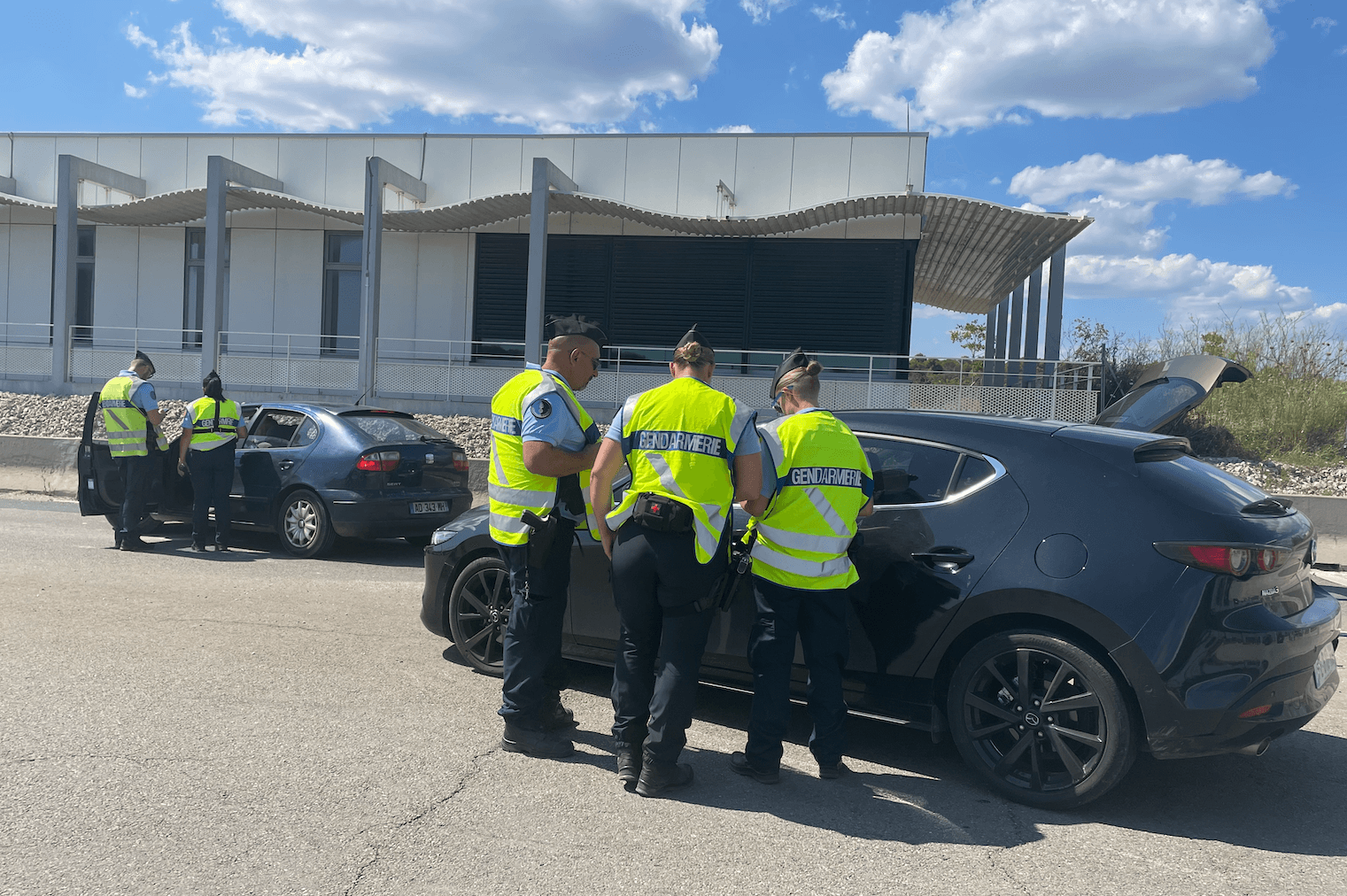 Contrôle au péage de Baillargues ©L.B/Hérault Tribune