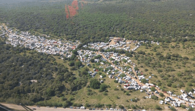 Rave party à Viols-en-Laval - Printemps 2023 © Préfet de l'Hérault
