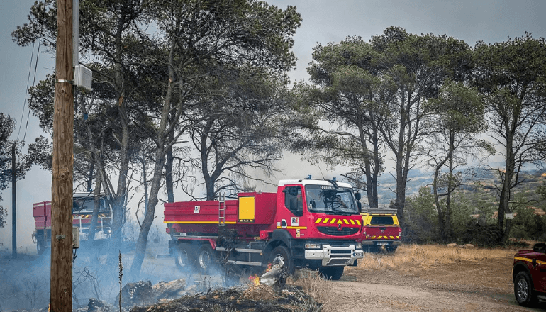 Les pompiers mobilisés. ©Illustration – Pompiers de l’Aude